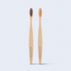 Aromatica Bamboo Toothbrush Duo Екологічна бамбукова зубна щітка,  2 шт
