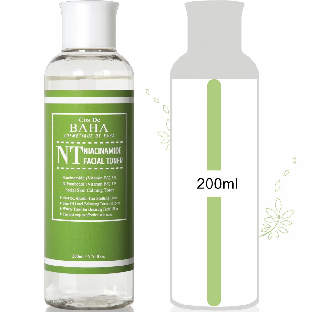 Cos De Baha NT Niacinamide Toner 200 ml Тонер з ніацинамідом 5% та пантенолом 1%