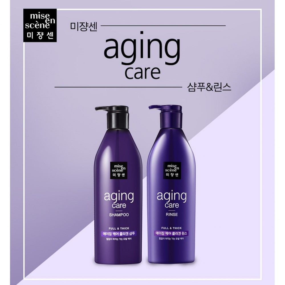 Mise En Scene Aging Care Shampoo 680 ml Антивозрастной шампунь для силы и здоровья волос 680 мл
