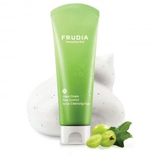 Frudia Green Grape Pore Control Scrub Cleansing Foam Себорегулирующая скраб-пенка с экстрактом винограда