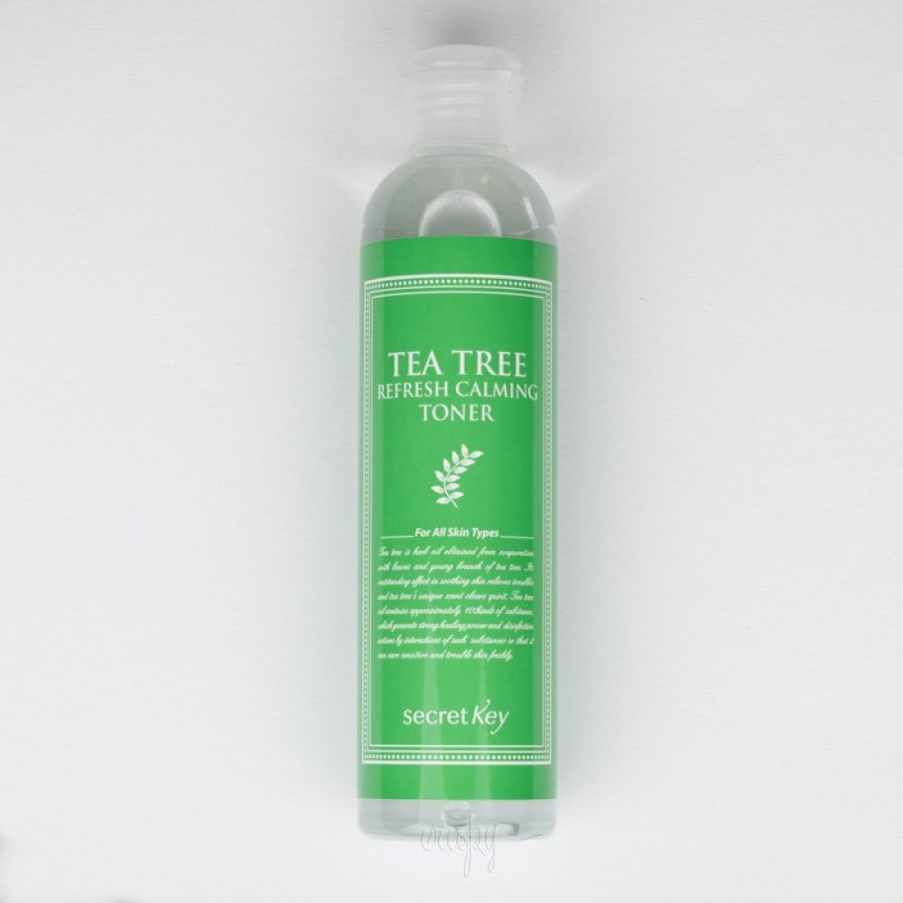 Secret Key Tea Tree Refresh Calming Toner Тонер для проблемной кожи Идеально для ухода за проблемной склонной к воспалениям кожей.