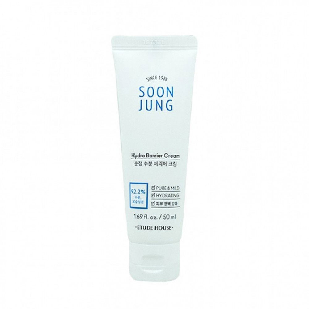 ETUDE HOUSE Soon Jung Hydro Barrier Cream tube 50 ml Интенсивно увлажняющий защитный крем