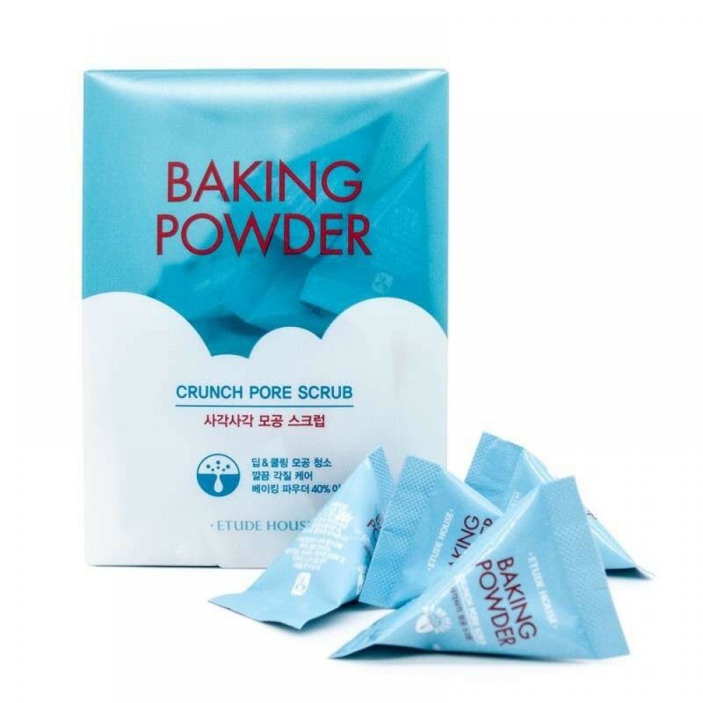 Etude House Baking Powder Crunch Pore Scrub Скраб для лица с частичками соды и мятой