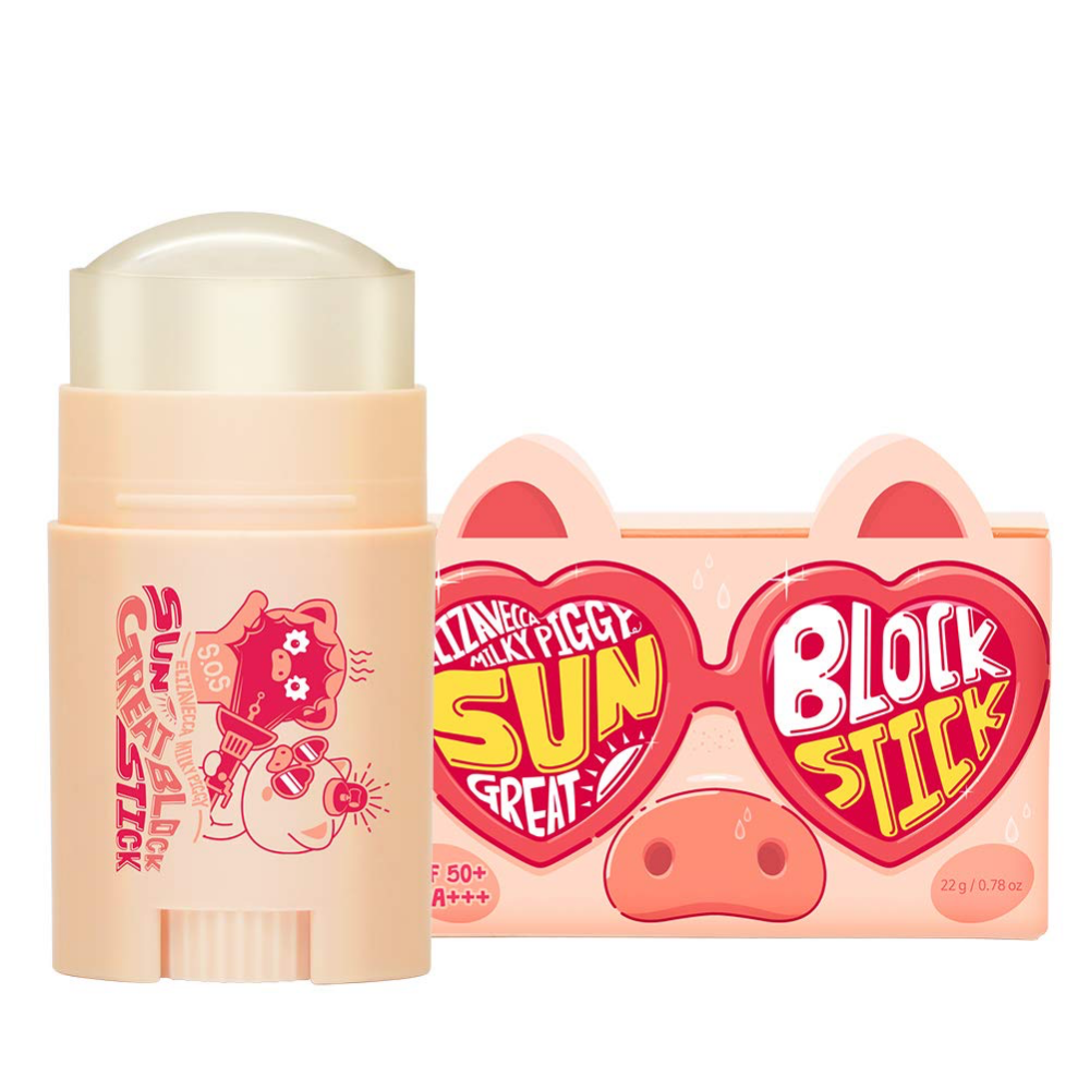ELIZAVECCA Milky Piggy Sun Great Block Stick SPF50+ PA+++Стік для обличчя та тіла сонцезахисний