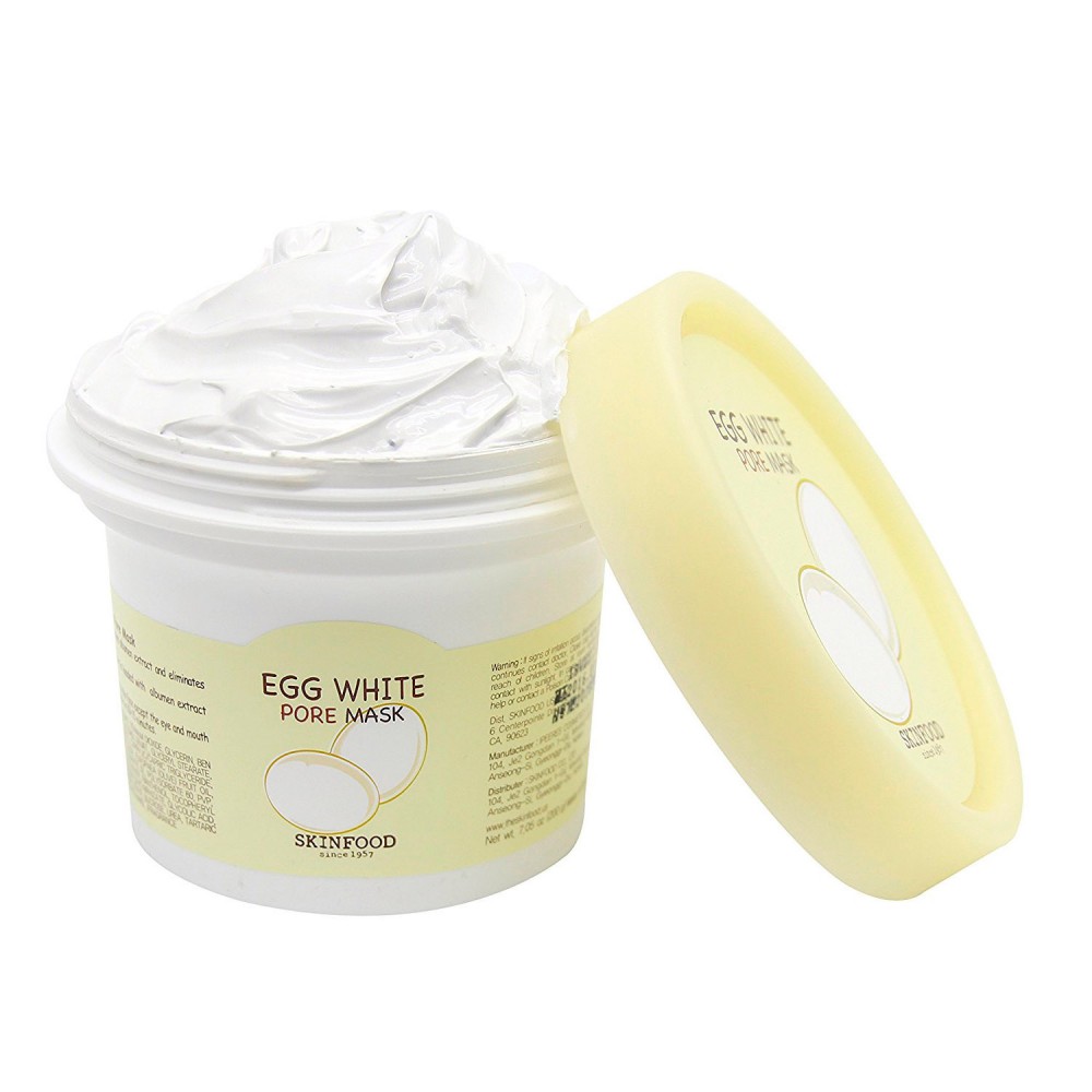 SKINFOOD Egg White Pore Mask Маска на основе яичного белка для очищения и сужения пор