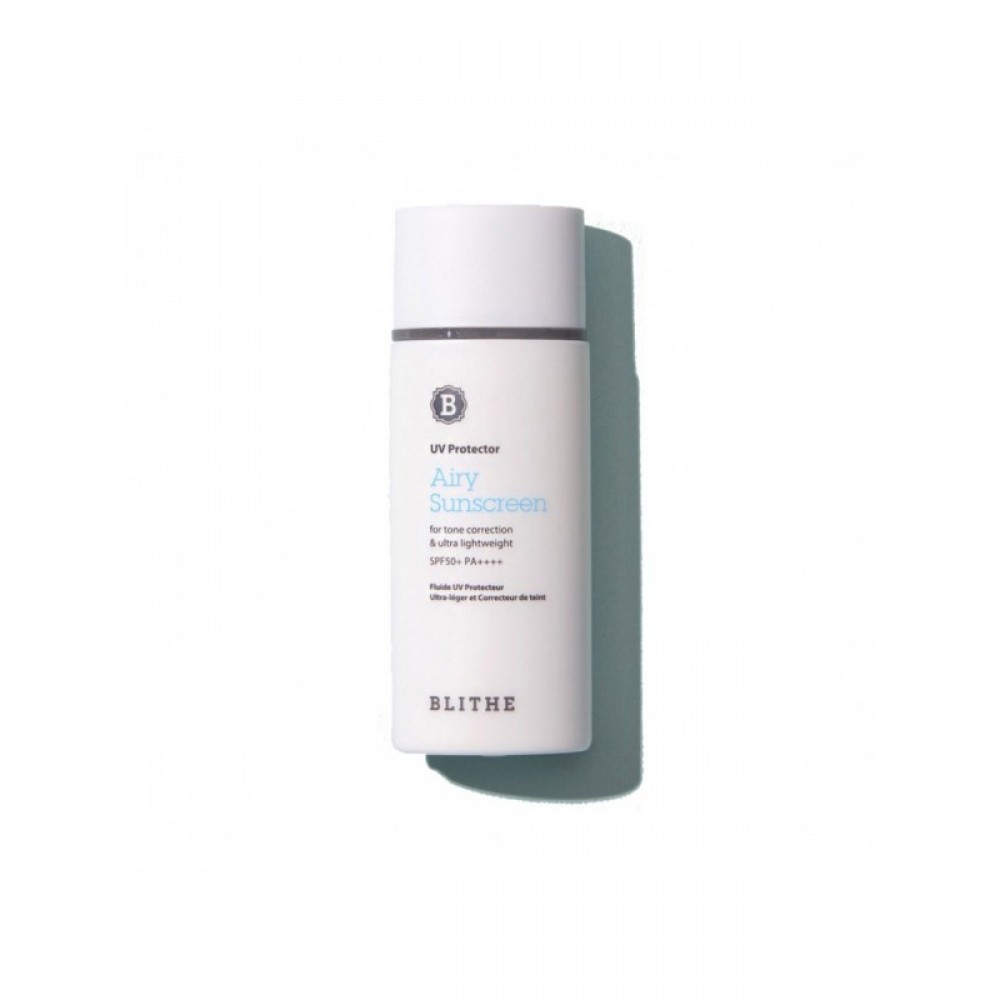 Blithe UV Protector  Airy Sunscreen SPF 50+ PA ++++ Легкий солнцезащитный крем с коррекцией тона