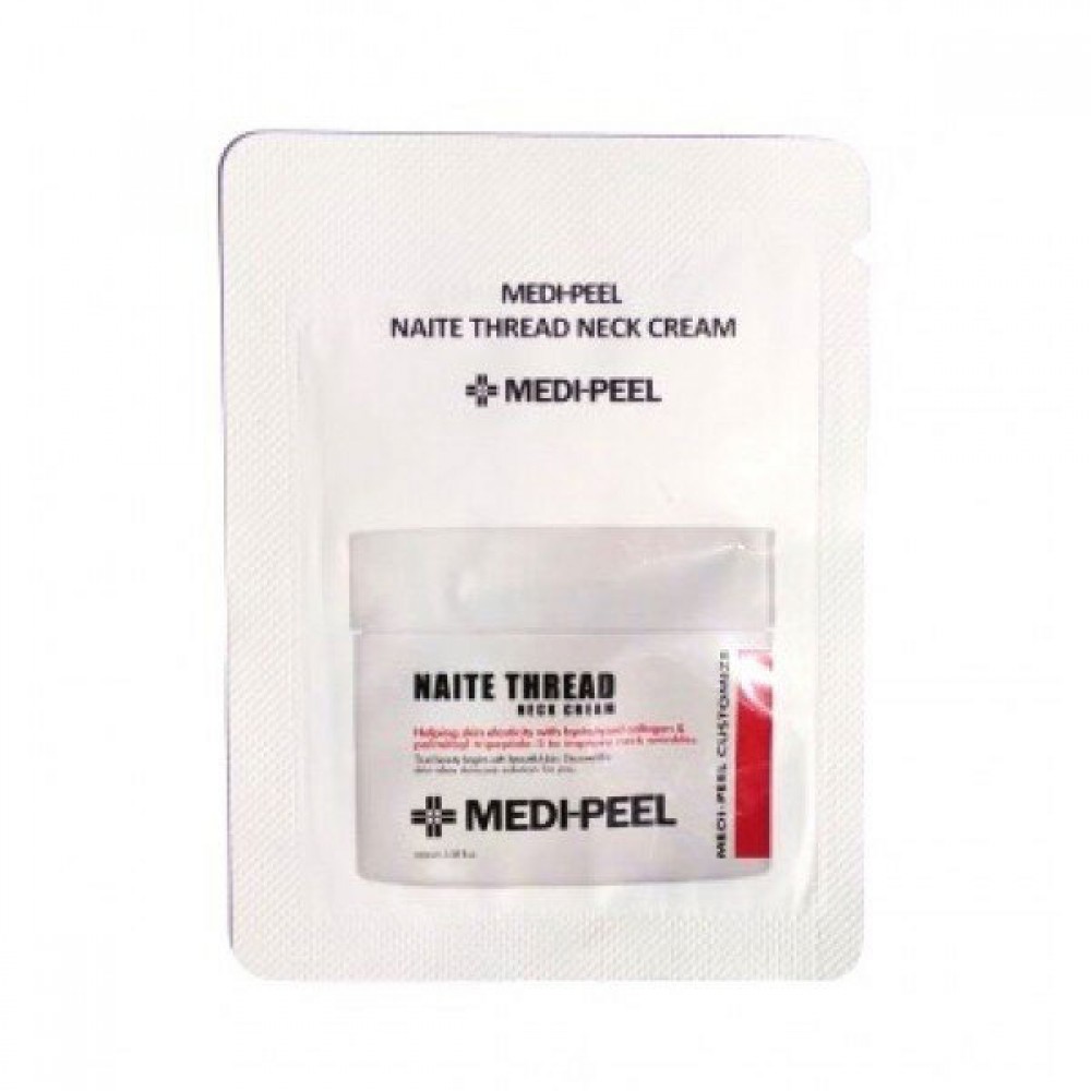 MEDI-PEEL Naite Thread Neck Cream Sample Підтягуючий крем для шиї з пептидами. Пробник 1,5 гр