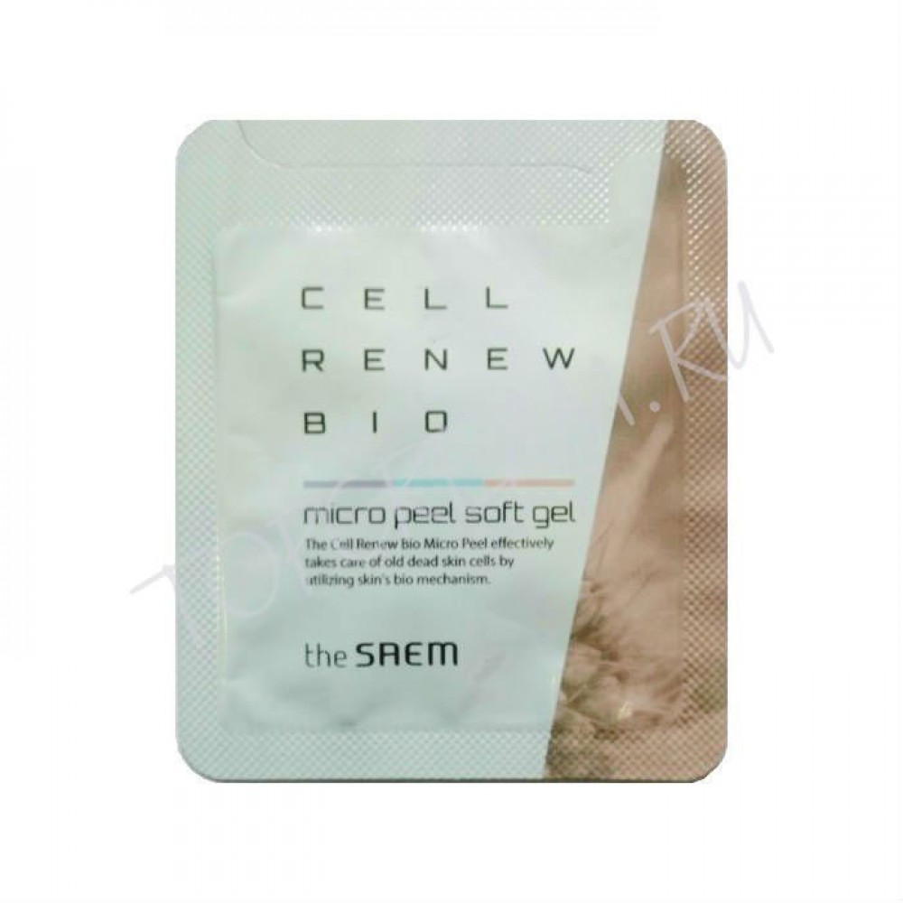 The Saem Cell Renew Peel Micro Bio Soft Gel Sample Очищающий пилинг-гель. Пробник