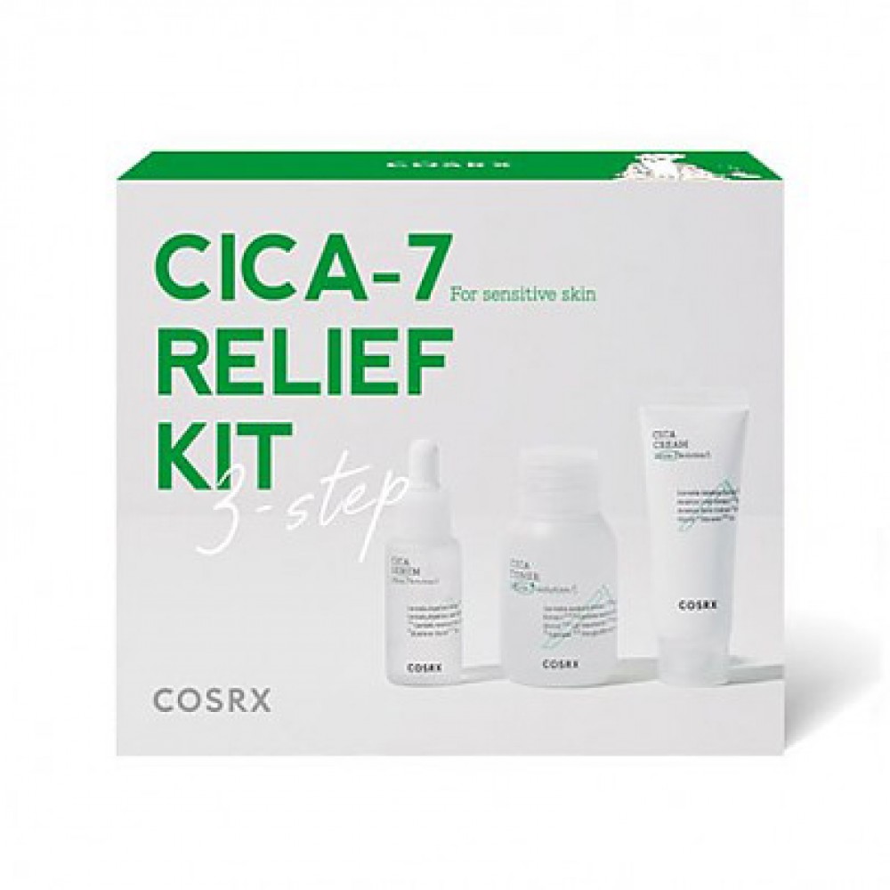 Cosrx CICA-7 Relief Kit Набор миниатюр с центеллой для чувствительной кожи