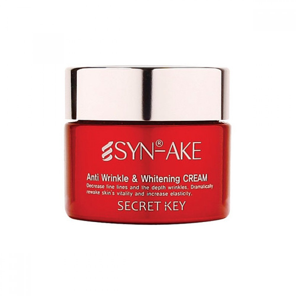 Secret Key SYN-AKE Anti Wrinkle & Whitening Cream Омолаживающий крем для лица со змеиным ядом