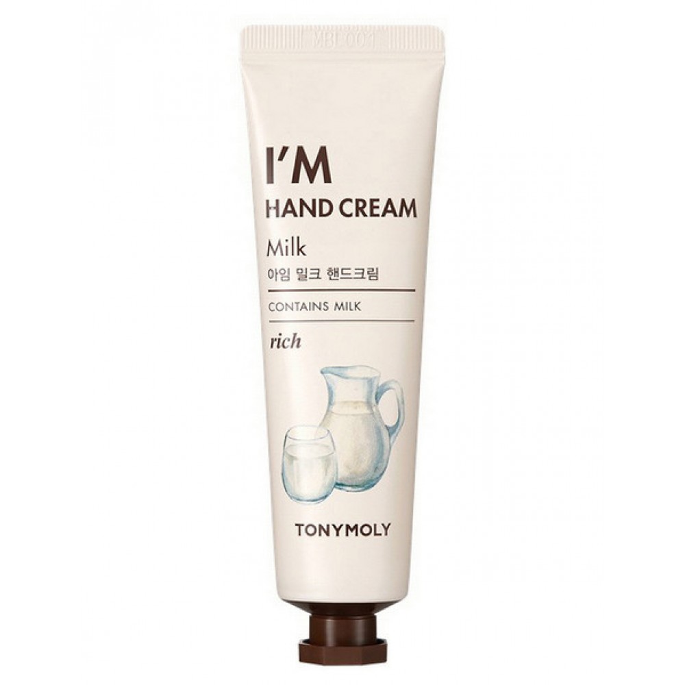 Tony Moly I’m Milk Крем для рук с протеинами молока Крем интенсивно питает и восстанавливает кожные покровы.