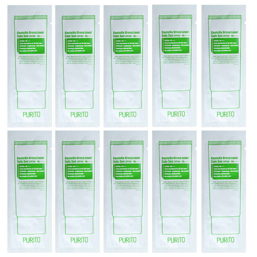 PURITO Centella Green Level Safe Sun Sample SPF50+ PA++++ Пробник солнцезащитного крем с центеллой азиатской