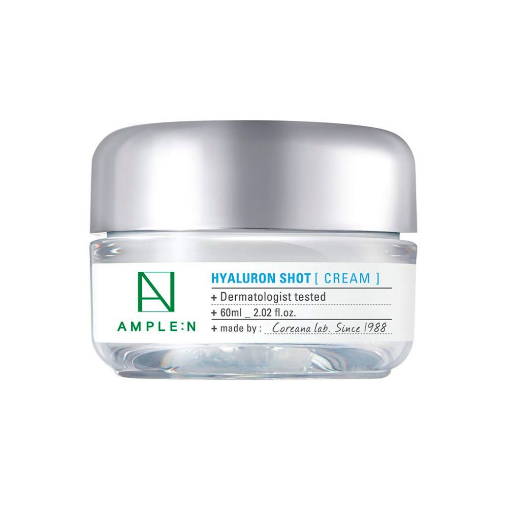 Coreana AMPLE:N Hyaluron Shot Cream Увлажняющий крем с низкомолекулярной гиалуроновой кислотой