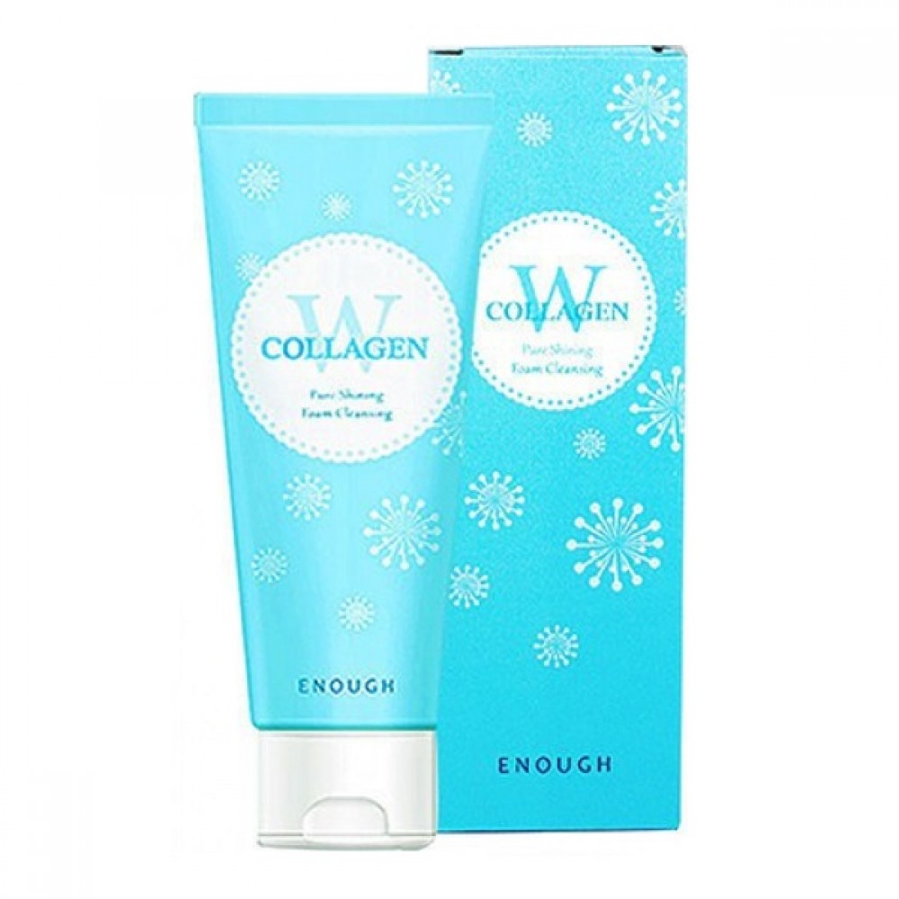 Enough W Collagen Pure Shining Foam Cleansing Очищающая пенка с коллагеном