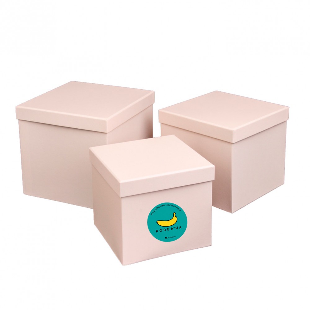 Подарочный Корея-BOX (пустая коробка с наполнителем). Светло-розовый Собери лучший бьюти-бокс САМА!