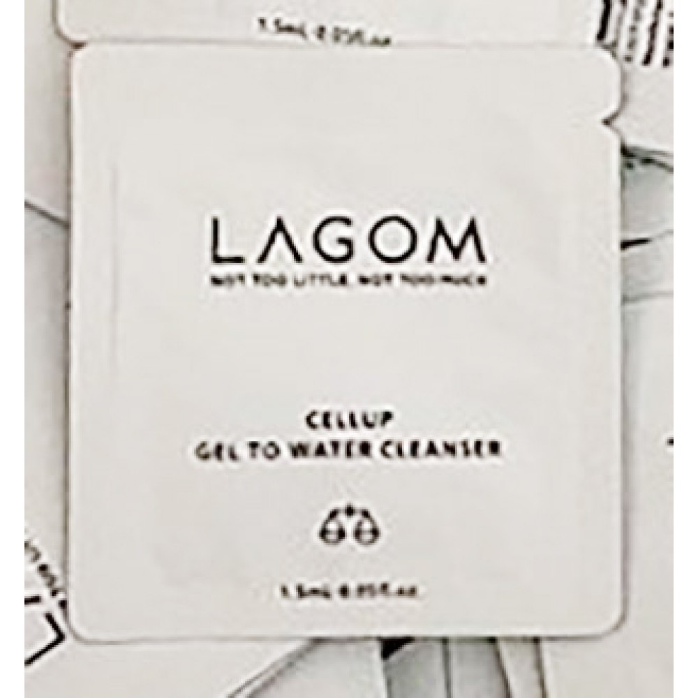 Lagom Cellup Gel To Water Cleanser Sample 1 ml Гель для умывания. Пробник 1 мл
