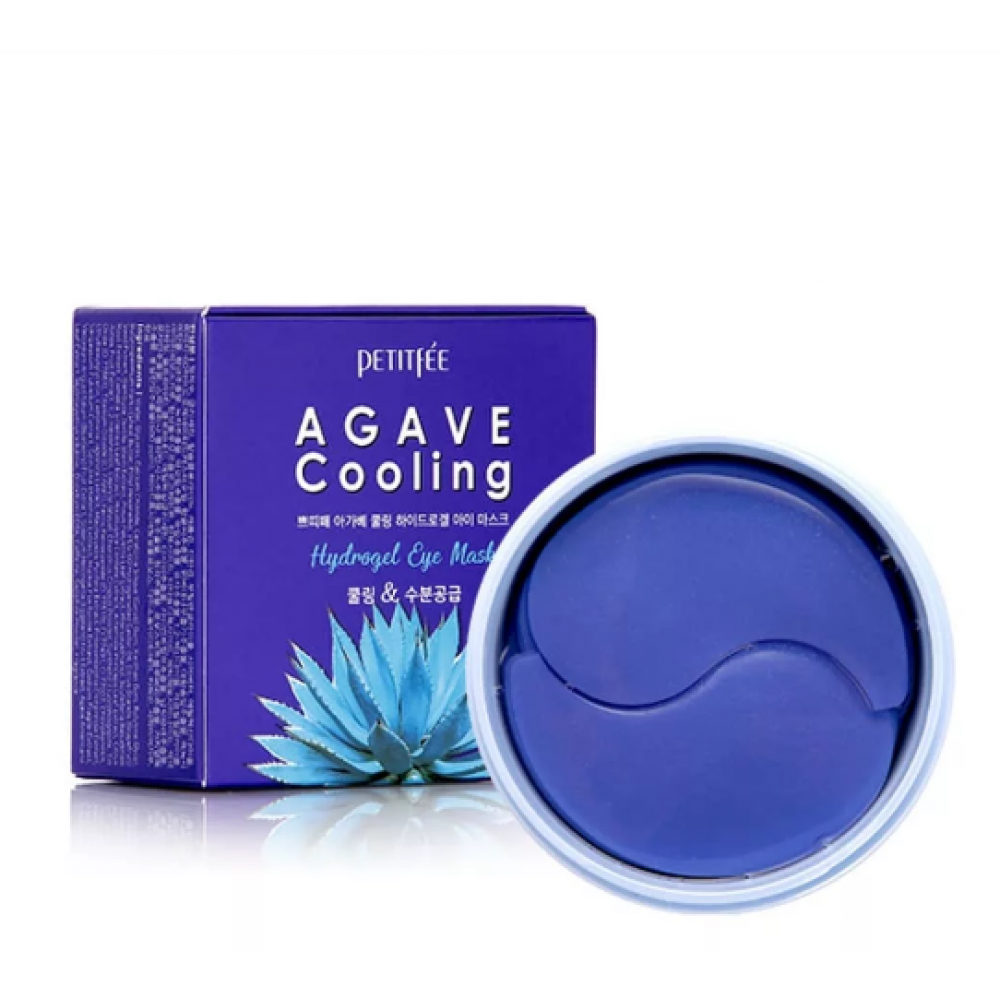 PETITFEE Agave Cooling Hydrogel Eye Mask Гидрогелевые охлаждающие патчи для глаз с экстрактом агавы