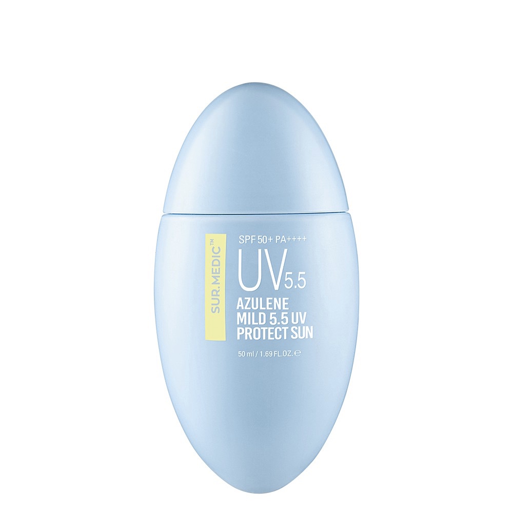 Sur.medic+ Azulene Mild 5.5 UV Protect Sun Spf 50+PA++++ 50 ml Солнцезащитный крем с азуленом