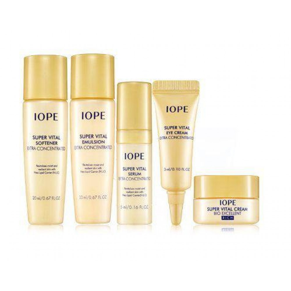 IOPE Super Vital Special Gift Rich-5 items Набор антивозрастных миниатюр 5 шт