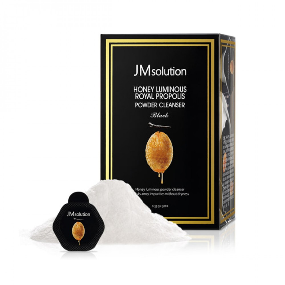JM Solution Honey Luminous Royal Propolis Powder Cleanser Black Энзимная пудра для умывания с прополисом
