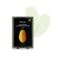 JMsolution Water Luminous Golden Cocoon Eye Mask Black  Тканевые лифтинг-патчи для глаз с протеинам шелка 1 пара)