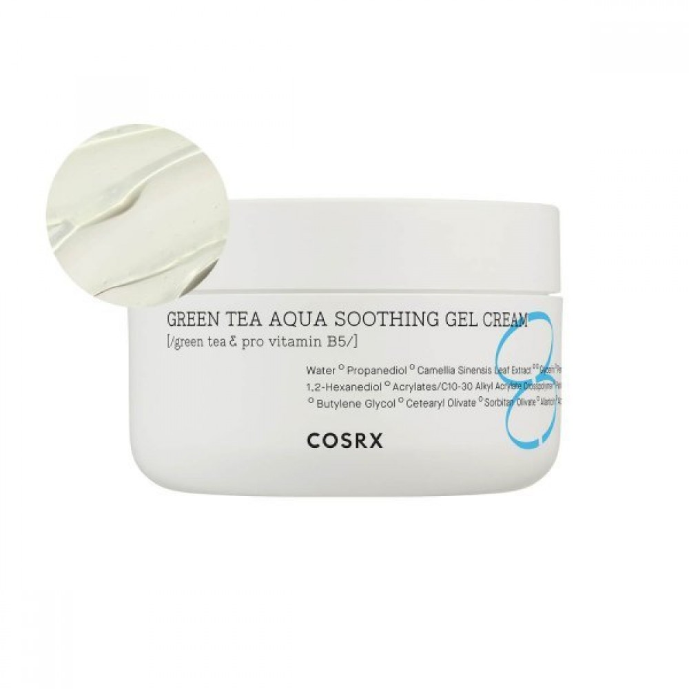 COSRX Green Tea Aqua Soothing Gel Cream Успокаивающий гель-крем с зелёным чаем