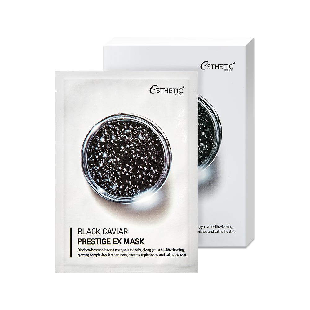 ESTHETIC HOUSE Black Caviar Prestige EX Mask Тканевая маска с экстрактом черной икры