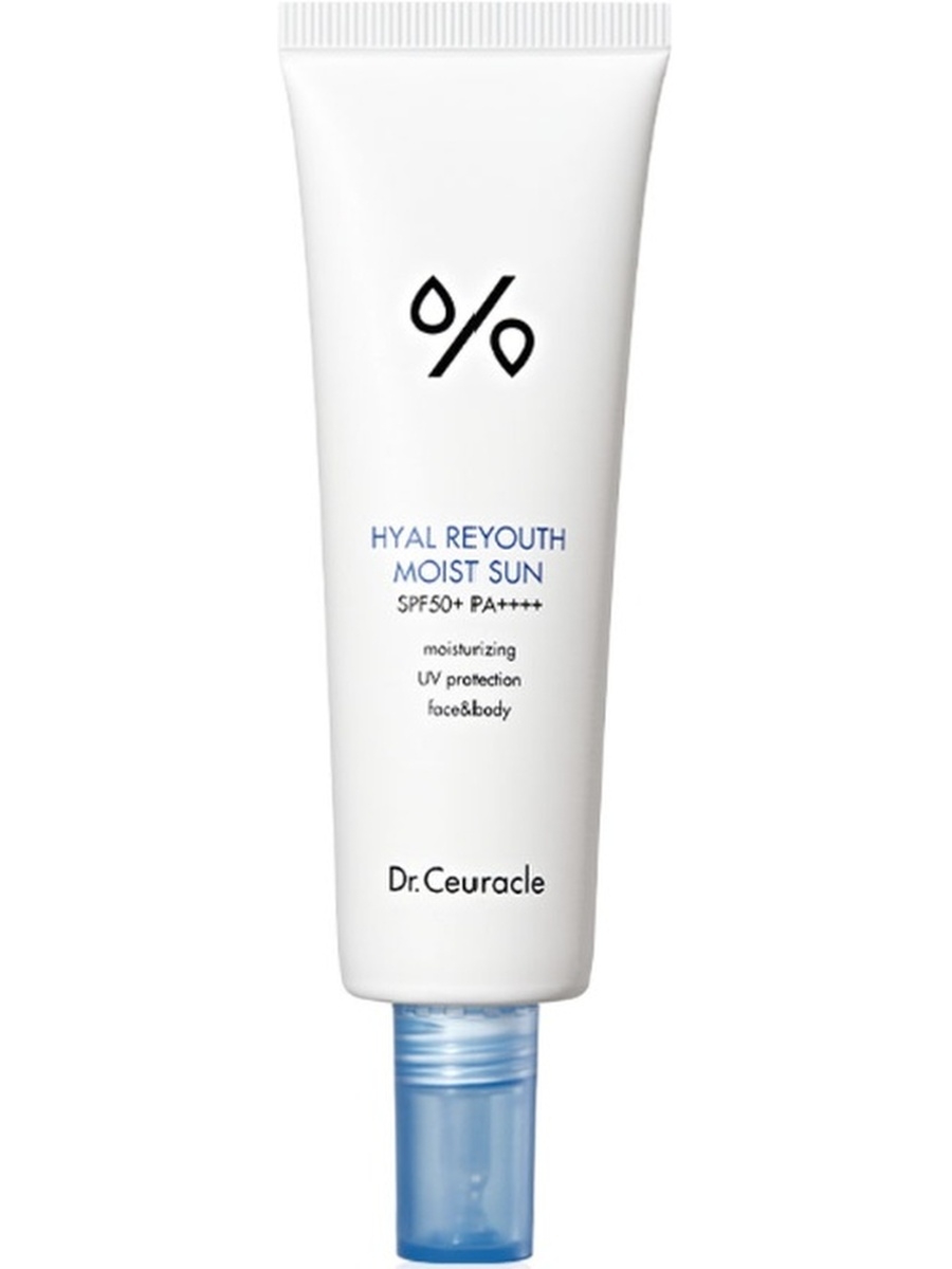 Dr.Ceuracle Hyal Reyouth Moist Sun SPF 50 / PA++++ Сонцезахисний зволожуючий кремгель на основі
